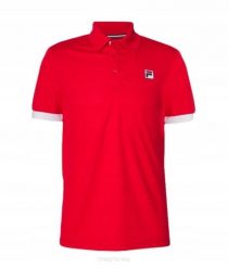 Koszulka tenisowa Fila Polo Marc. Czerwone koszulki polo męskie Fila, xl, bez wzorów, z materiału, bez ramiączek. Za 119.99 zł.