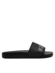 LOVE MOSCHINO Klapki JA28122G1MI13000 Czarny. Czarne klapki damskie Love Moschino, bez wzorów, z tworzywa sztucznego, bez obcasa. Za 359.99 zł.