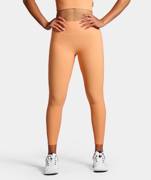 Legginsy Rib sportowe damskie. Brązowe legginsy damskie NORDICDOTS, l, bez wzorów, z materiału. Za 365.00 zł.