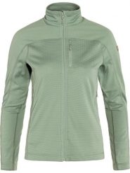 Bluza polarowa damska Fjällräven Abisko Lite Fleece. Zielone bluzy sportowe damskie Fjällräven, xs, bez wzorów, z materiału, bez ramiączek, bez kaptura. Za 746.40 zł.