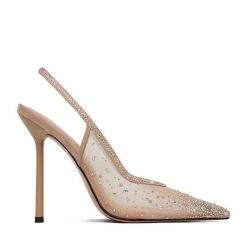 Szpilki Eva Minge. Brązowe szpilki Eva Minge, bez wzorów, bez obcasa. Za 429.99 zł.