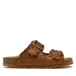 Klapki Toni Pons. Brązowe klapki damskie Toni Pons, bez wzorów, bez obcasa. Za 329.99 zł.