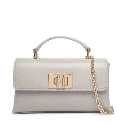 Torebka Furla. Szare torebki wieczorowe Furla, bez wzorów, wizytowe, bez kołnierzyka, bez ramiączek. Za 1,104.00 zł.