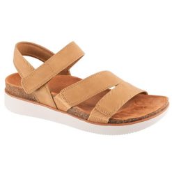 Sandały damskie, Lifted Comfort. Brązowe sandały damskie Skechers, bez wzorów, bez obcasa. Za 189.99 zł.