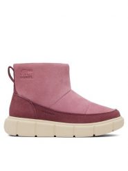 Sorel Śniegowce Youth Sorel Explorer III Slip-On WP 2101331627 Różowy. Czerwone kozaki dziewczęce Sorel, bez wzorów, ze skóry, bez obcasa. Za 339.99 zł.