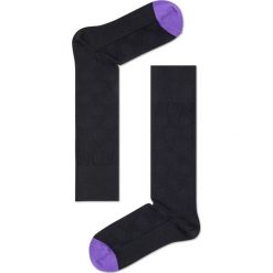 Happy Socks - Skarpety Dressed. Czarne skarpetki męskie Happy Socks, bez wzorów, z bawełny. W wyprzedaży za 59.90 zł.