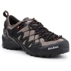 Buty trekkingowe męskie Salewa MS Wildfire Edge. Brązowe buty trekkingowe męskie Salewa, z materiału, bez zapięcia, trekkingowe. Za 889.99 zł.