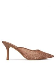 Aldo Klapki Mera 14241568 Brązowy. Brązowe klapki damskie Aldo, bez wzorów, z materiału, bez obcasa. Za 419.99 zł.