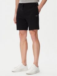 BOSS Szorty sportowe Waffle 50535884 Czarny Regular Fit. Czarne szorty męskie Boss, m, z bawełny. Za 229.99 zł.