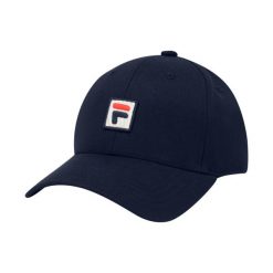 Czapka z daszkiem Fila Botad F-box 6 Panel. Czarne czapki męskie Fila, bez wzorów, z bawełny. Za 79.00 zł.