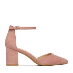 Czółenka JENNY. Czerwone czółenka damskie Jenny, bez wzorów, bez obcasa. Za 119.99 zł.