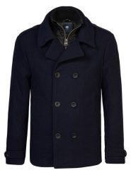 Petrol Industries Płaszcz przejściowy w kolorze granatowym rozmiar: XL. Niebieskie płaszcze męskie Petrol Industries, xl, bez wzorów. Za 283.48 zł.