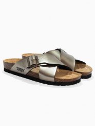 Sunbay Klapki "Iris" w kolorze złotym rozmiar: 36. Niebieskie klapki damskie Sunbay, bez wzorów, bez obcasa. Za 149.66 zł.