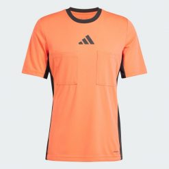 Koszulka Referee 24. Brązowe t-shirty sportowe męskie Adidas, s, z materiału, bez ramiączek, do piłki nożnej. Za 201.00 zł.