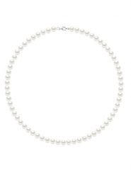 Pearline Naszyjnik z perłami w kolorze białym - dł. 42 cm rozmiar: onesize. Białe naszyjniki damskie Pearline, srebrne. Za 347.99 zł.