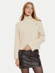 Liu Jo Golf WF4475 MS99E Beżowy Regular Fit. Brązowe golfy damskie Liu Jo, m, bez wzorów, z syntetyku, bez ramiączek. Za 479.99 zł.
