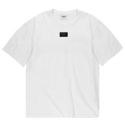 T-shirt sportowy z krótkim rękawem męski Jacquard Label T-shirt. Białe t-shirty męskie Prosto., m, bez wzorów, z bawełny, bez kołnierzyka. Za 164.99 zł.