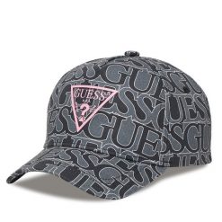 Czapka z daszkiem Guess. Szare czapki z daszkiem damskie Guess, z aplikacjami. Za 109.99 zł.