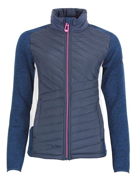 Peak Mountain Kurtka polarowa "Apony" w kolorze niebieskim rozmiar: XL. Niebieskie kurtki damskie Peak Mountain, xl, bez wzorów, z polaru, bez kaptura. Za 173.99 zł.