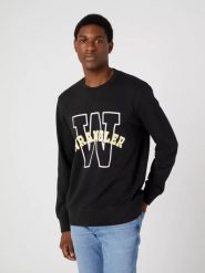 WRANGLER GRAPHIC CREW MĘSKA BLUZA KLASYCZNA LOGO NADRUK SWEAT FADED W6G8I3XV6 112331913. Bluzy bez kaptura męskie Wrangler, m. Za 119.99 zł.