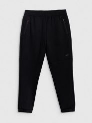 4F Spodnie dresowe joggery męskie - czarne XXL. Czarne spodnie dresowe męskie 4f, bez wzorów, z dresówki. W wyprzedaży za 119.99 zł.