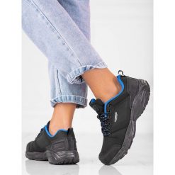 Buty trekkingowe damskie DK czarno niebieskie czarne. Czarne obuwie trekkingowe damskie . Za 197.04 zł.