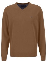 FYNCH-HATTON Sweter w kolorze brązowym rozmiar: M. Brązowe swetry męskie Fynch-Hatton, m, bez wzorów, z bawełny, bez kołnierzyka. Za 100.99 zł.