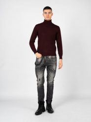 Xagon Man Sweter "Turtleneck" | A22081&ELV18 | Mężczyzna | Bordowy. Czerwone swetry męskie Xagon, m, bez wzorów, z dzianiny, bez kołnierzyka. W wyprzedaży za 189.00 zł.