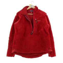 Bluza polarowa męska Polaire R2 USA. Czerwone bluzy sportowe męskie Patagonia, bez wzorów, z polaru, sportowe, bez kołnierzyka, bez ramiączek. Za 256.96 zł.
