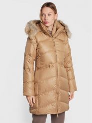 Calvin Klein Płaszcz zimowy Essential K20K204953 Beżowy Regular Fit. Brązowe płaszcze damskie CALVIN KLEIN, na zimę, s, bez wzorów, z syntetyku. Za 1,499.00 zł.
