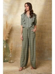 Joséfine Bluzka "Bastide" w kolorze khaki rozmiar: XL. Brązowe bluzki damskie Joséfine, xl, bez wzorów, bez kołnierzyka, bez ramiączek. Za 87.81 zł.