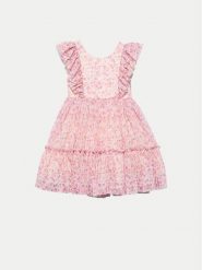 Abel & Lula Sukienka letnia 5046 Różowy Regular Fit. Czerwone sukienki dziewczęce Abel & Lula, na lato, bez wzorów, z syntetyku, bez ramiączek. Za 219.99 zł.