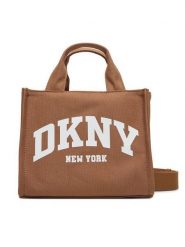DKNY Torebka R41AOC80 Brązowy. Brązowe torebki klasyczne damskie DKNY, bez wzorów, z materiału, bez dodatków. Za 439.99 zł.