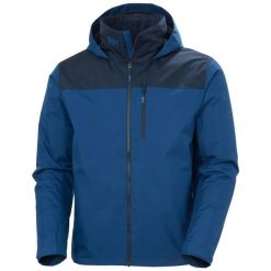 Kurtka z kapturem Helly Hansen Crew 2. Niebieskie kurtki męskie Helly Hansen, s, bez wzorów, z materiału, z kapturem. Za 830.50 zł.