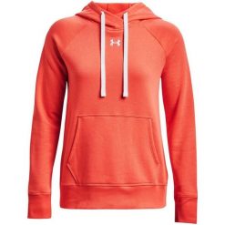 Damska Bluza Z Kapturem Rival Fleece Hoodie. Brązowe bluzy z kapturem damskie Under Armour, l. Za 305.99 zł.
