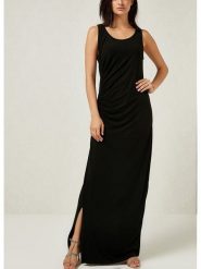 LA Angels Sukienka w kolorze czarnym rozmiar: L. Czarne sukienki damskie LA Angels, na co dzień, l, bez wzorów, bez kołnierzyka, bez ramiączek, maxi, proste. Za 113.99 zł.