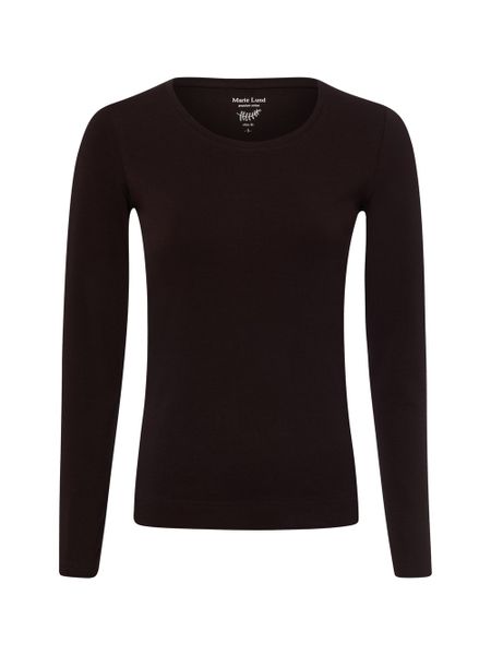 Marie Lund koszulka z długim rękawem Kobiety Bawełna brązowy, S. Brązowe t-shirty damskie Marie Lund, s, bez wzorów, z bawełny, bez kołnierzyka. Za 99.95 zł.