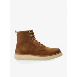 Buty outdoor męskie Sorel Slabtown 62 Six WP. Brązowe buty trekkingowe męskie Sorel, bez zapięcia, outdoorowe. Za 534.99 zł.