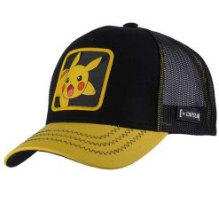 Czapka Capslab Pokemon Pikachu. Żółte czapki męskie CapsLab, bez wzorów, z bawełny. Za 179.45 zł.