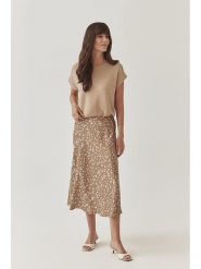 TATUUM Spódnica w kolorze beżowym rozmiar: 38. Brązowe spódniczki damskie Tatuum, bez wzorów, z wiskozy, z podwyższonym stanem, midi. Za 172.95 zł.