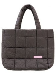 Zwillingsherz Shopper bag "Uni" w kolorze czarnym - 48 x 36 cm rozmiar: onesize. Czarne shopper bag damskie Zwillingsherz, bez wzorów, z materiału, na ramię, pikowane, bez dodatków. Za 114.95 zł.