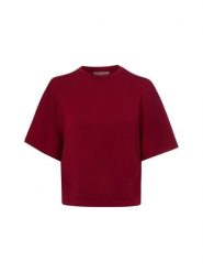 Msch Copenhagen Koszulka Kobiety wiskoza czerwony, M/L. Czerwone t-shirty damskie MSCH Copenhagen, l, bez wzorów, z dzianiny, bez kołnierzyka. Za 249.95 zł.