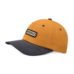 Sztruksowa czapka trekkingowa z daszkiem Siroko Wapta Mustard. Żółte czapki męskie SIROKO, bez wzorów, z materiału. Za 105.00 zł.