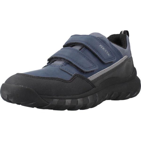 Buty GEOX J SIMBYOS BOY Niebieski. Niebieskie buty fitness męskie Geox, na fitness i siłownię. Za 207.99 zł.