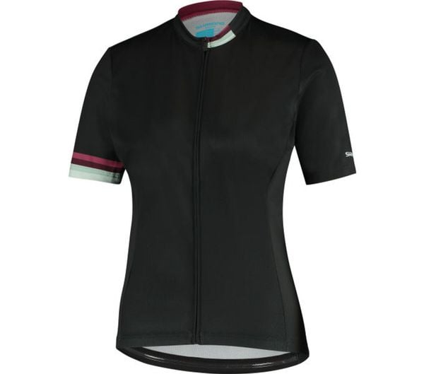 Damska koszulka z krótkim rękawem MIZUKI, czarny. Czarne bluzki sportowe damskie SHIMANO, xl, z elastanu, bez kołnierzyka, bez ramiączek. Za 349.90 zł.