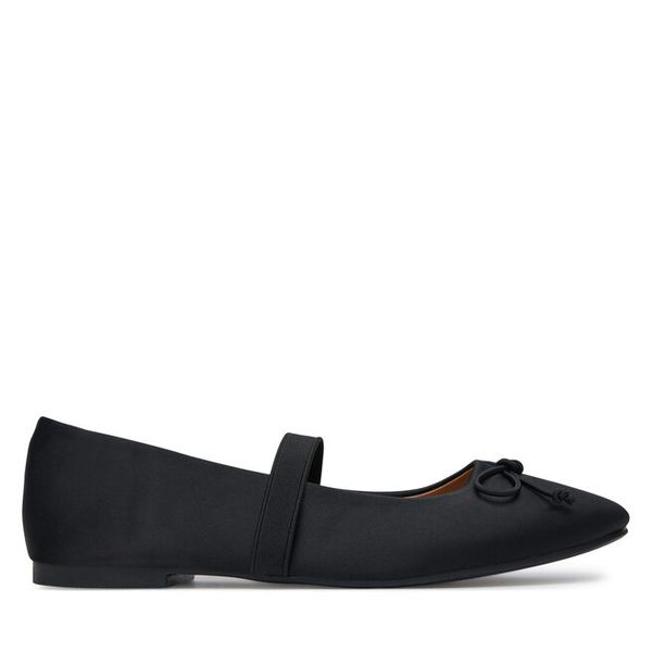 Baleriny DeeZee. Czarne baleriny damskie DeeZee, bez wzorów, bez obcasa. Za 89.99 zł.