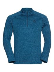 Odlo Bluza polarowa "Sesvenna" w kolorze niebieskim rozmiar: M. Niebieskie bluzy bez kaptura męskie Odlo, bez wzorów, z materiału, sportowe, bez kołnierzyka, bez ramiączek. Za 149.31 zł.