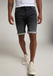 MUSTANG CHICAGO SHORT MĘSKIE SPODENKI JEANSOWE JEANSY DENIM BLACK 1011732 4000 881. Czarne szorty męskie Mustang, z denimu, bez kołnierzyka. Za 159.99 zł.