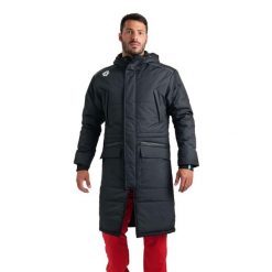 Parka Arena Team Solid. Szare parki damskie Arena, na zimę, l, bez wzorów, z materiału. Za 719.50 zł.
