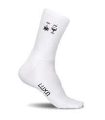 Skarpety Rowerowe Luxa Coffee-Wine. Białe skarpetki damskie LUXA, bez wzorów, z elastanu. Za 49.90 zł.